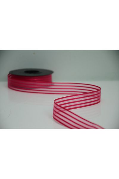 ÇINARASYADAHOME Bundle Ornament Dowry Bride 5 Meters Striped Organza Ribbon Chiffon Ribbon