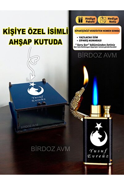 birdoz avm Kişiye Özel İsimli ÜLKÜCÜ ÖZEL Tasarım Timsah Çakmak & Özel Ahşap ...