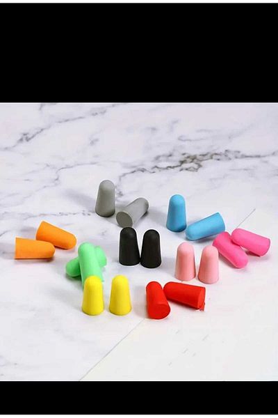 EMKSHOP Earplugs Colored Without Cord (3 Pairs)