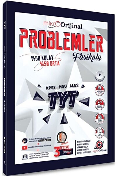 Orijinal Yayınları Orijinal Mikro TYT Problemler Fasikülü Soru Bankası