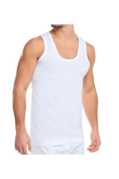 daniel milano 6-Piece Men's Combed Cotton Oversize Classic Tank Top