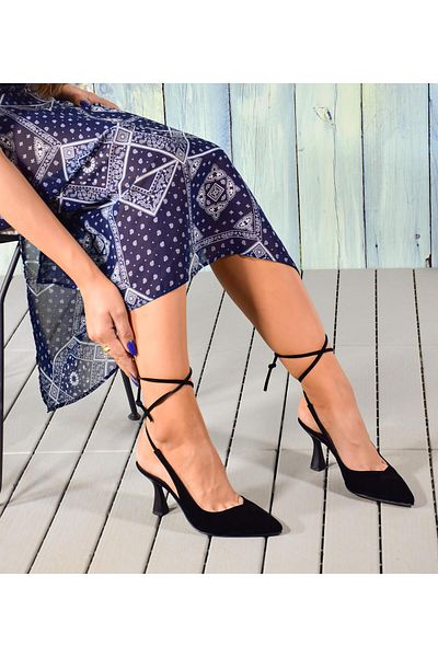 Peta Women's Ankle Strap Goblet Heel Classic Heeled Shoes Stiletto