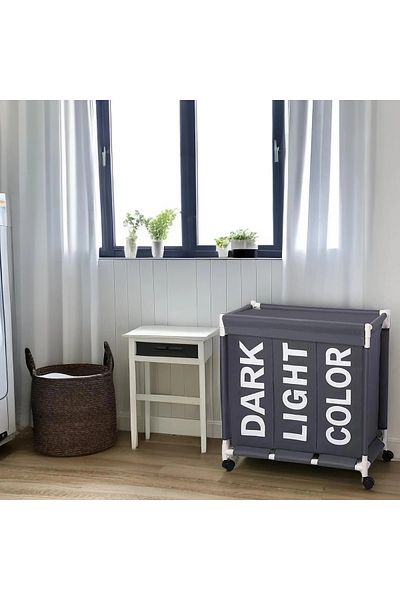 rexa Laundry Clothes Basket Brown 62x35x65cm