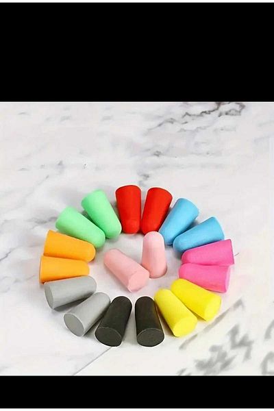 EMKSHOP Earplugs Colored Without Cord (3 Pairs)