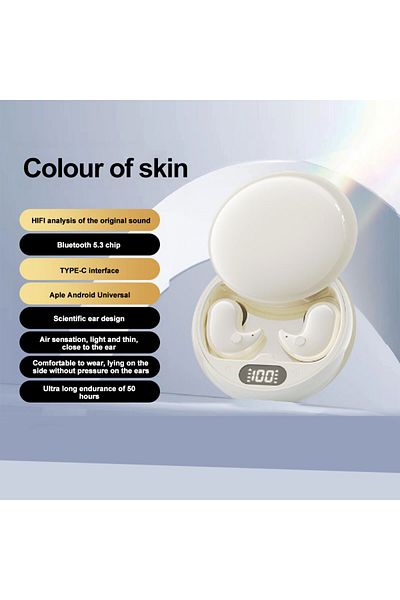 Choice Khaki Mini Deep Sleep Earbuds Bluetooth 5.3 Waterproof Earphone Noise Reduction Hidden Sports Headse