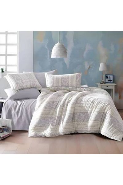 Pearrlla Modern Korean Style Small Rose 6 Piece Bedding Set