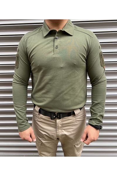 NkyÜniforma NKYStore Tricou polo tactic cu mânecă lungă – Buzunar pe mânecă, țesătură respirabilă (S-3XL)