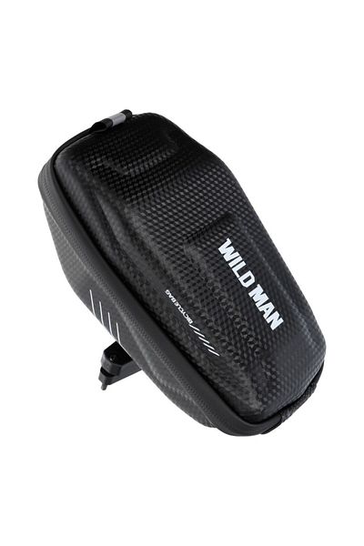 REDz Accessories Under Saddle Bike Bag, Luggage Rack, 0.8L, Waterproof, Wildman E7S, Black