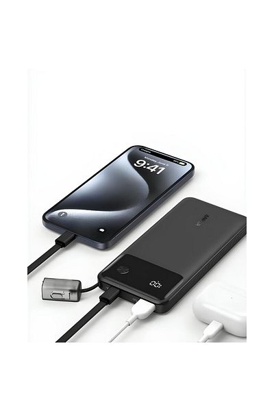 Anker 10000mAh Power Bank with 22.5W Charging Power and USB-C Cable and Lanyard