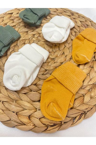 kidszone 100% Cotton 6-Piece Various Colors Baby Girl-Boy Unisex Newborn Baby Socks