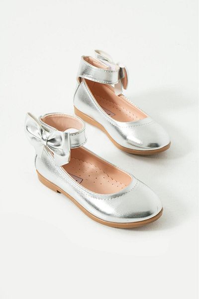 Via Bambino Girl Shoes B-550 Silver