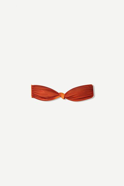 Bershka Ombré mesh bandeau bikini top