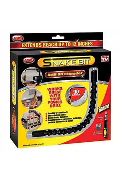 MACVI Surubelnita Snake Bit Macvi® Multifunctionala cu cap din otel carbon, ergonomica, 4 capete incluse