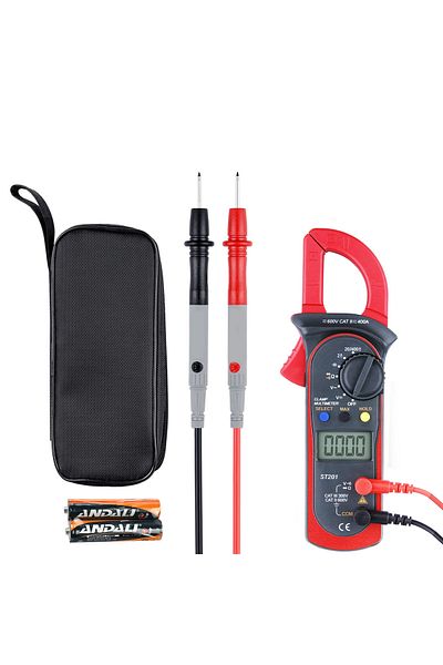 DEFAONS Digital Clamp Meter ST200 Series, 600V CAT II/400A, Auto-Range, NCV Detection, LCD Display
