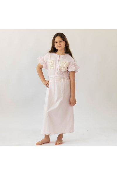 Ein Ghein kids wear Girls' dress "Ya Na'em Al Oud" with lace
