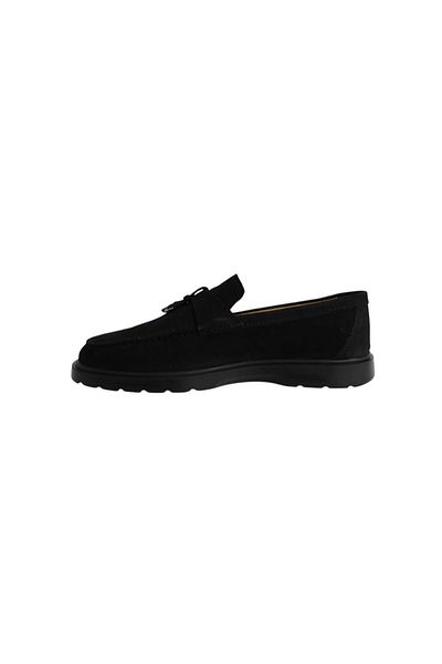 Greyybull Shoes Мъжки ежедневни обувки, черни черни, мокасини Rok