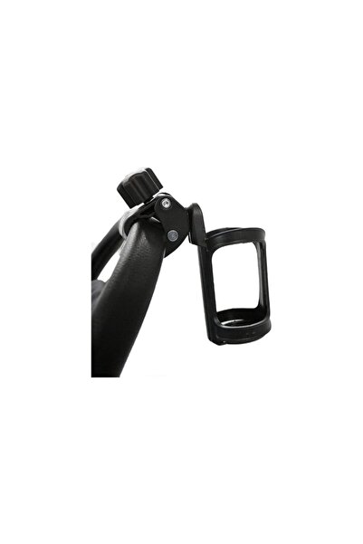 MACVI Macvi® bottle holder with black grip, metal, dimensions 12 cm x 12 cm x 25 cm, maximum stability