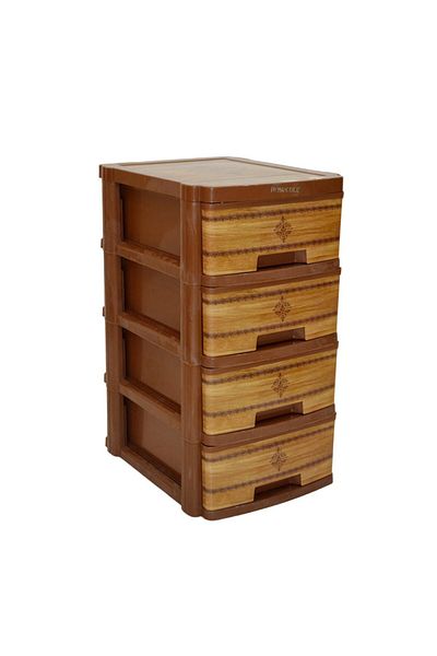 Generic 4-drawer plastic storage unit