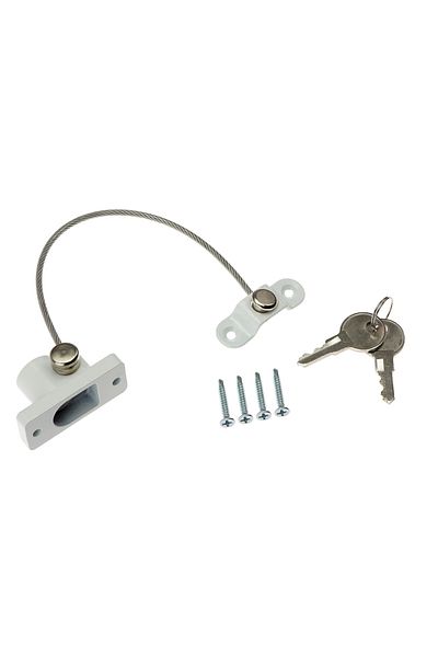 zola Child safety lock, window lock, with key, universal, 19 cm