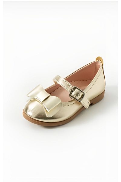 Via Bambino Girl Shoes B-190 Gold