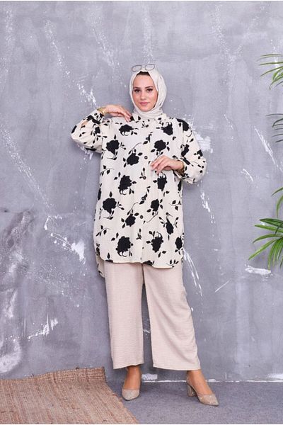 Sevda Kılınç Plus Size Openet Shirt