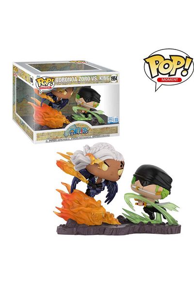 Funko Pop Moment! Animation: One Piece Unmasked King vs. Zoro Exclusive Vinyl Figure