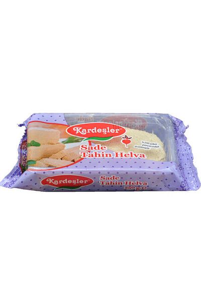 Kardeşler Şekerleme Plain Tahini Halva - Brothers 250g X 6 Pieces