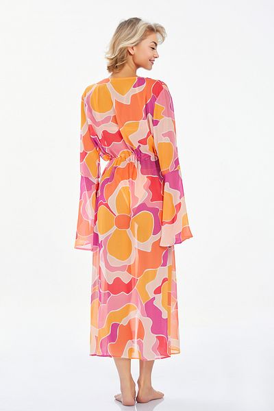 Bravie Women's Floral Patterned Colorful Pareo