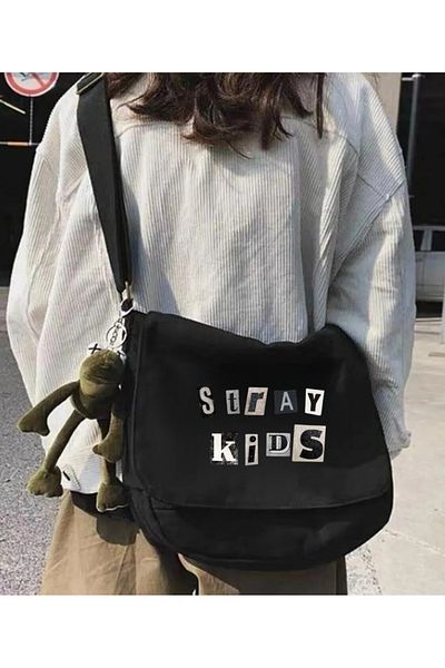 Touz Moda Stray Kids Black Messenger Bag