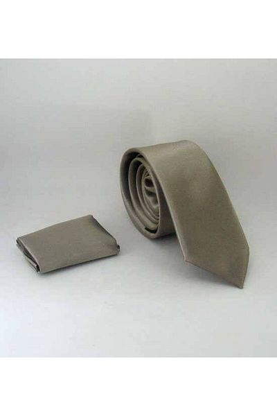 Gaffy Норкова къса сатенена вратовръзка с прилепнала кройка (тънка) - Ss-11