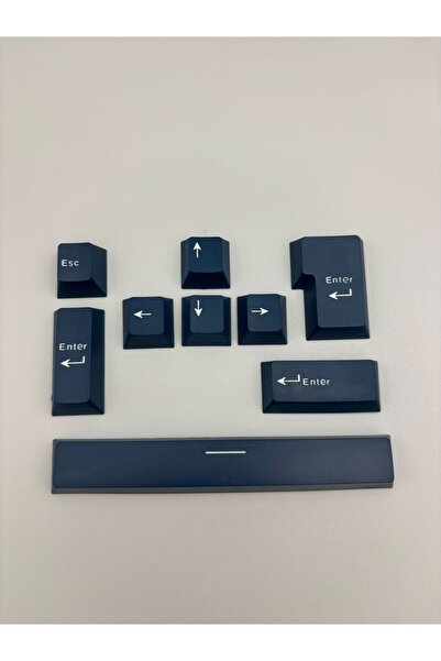 silabor 9 Tuş Keycaps PBT Tuş Takımı Mekanik Klavye Oyuncu Klavyesi Klavye Ak...