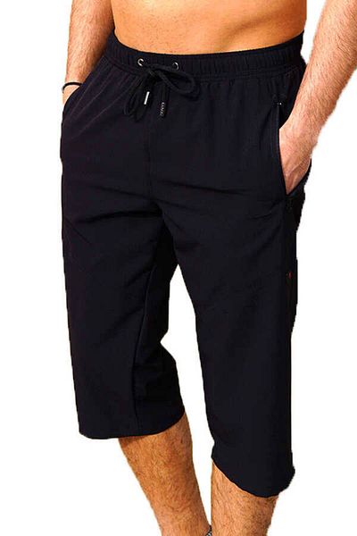 Miami Beach Black Large Size Water Repellent Feature Below the Knee Men's Pool Sea Sea