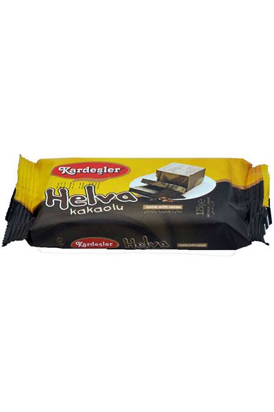 Kardeşler Şekerleme 6 Brothers Tahini Halva with Cocoa - 125 g