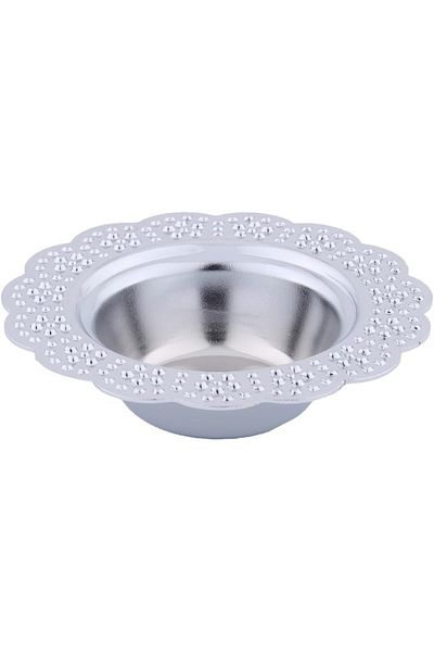 ALSAIF Round-shaped Seed Bowl By , Chrome, 1 Piece