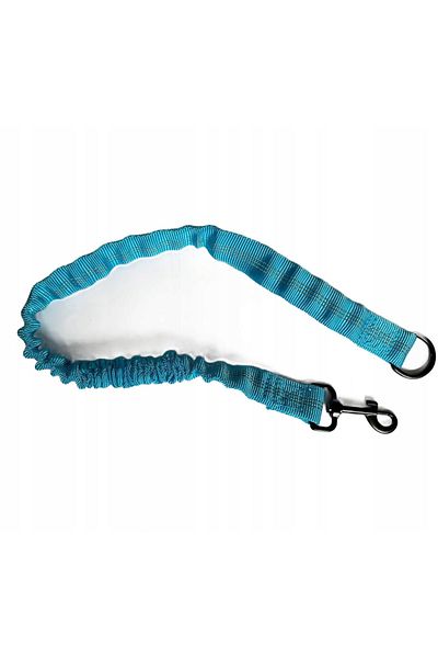 zola Amortizor pentru lesa de dresaj,cu carabina si inel din metal, lungime 95 cm, albastru