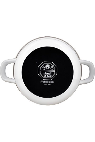 ALSAIF Cooking Pot Set - Nonstick With Lids By , Sizes: 16-18-20 Cm, Multicolor, Cast Iron, 3-piece