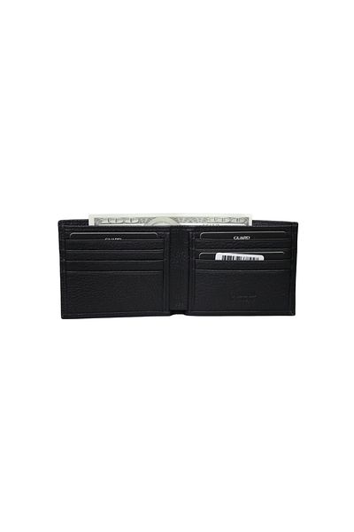 GUARD Black Genuine Leather Horizontal Model Classic Men's Wallet - Grd250519Wt1838