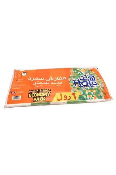 Hala Biodegradable tablecloths 100*100-120, 6 rolls