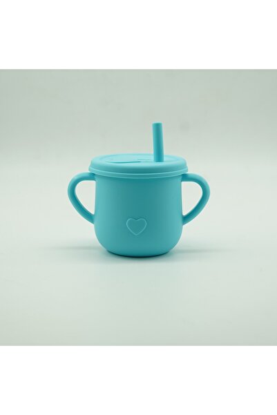 Flippy Set Diversificare 8 piese, Farfurie și bol ventuză, Tacâmuri lemn și silicon, Albastru