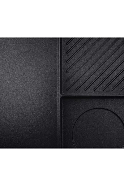 ALSAIF 3-in-1 Circular Breakfast Pan From New Life, Burgundy Marble Red, 32 Cm