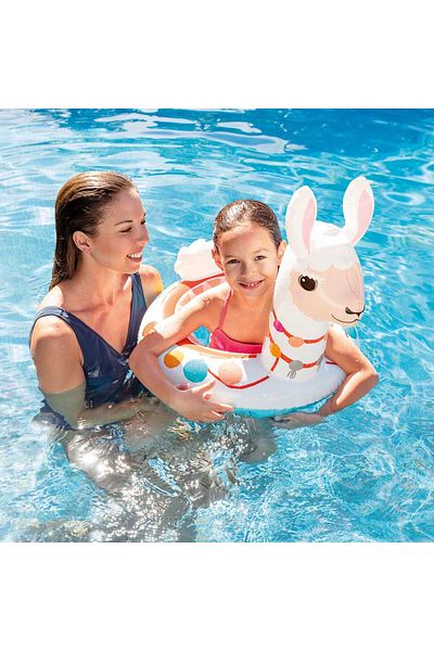 Intex Inflatable Lama Ring - Children's Lama Ring - Lama Sea Ring - Lama Figured Ring - Ilama Ring 86X58 Cm.