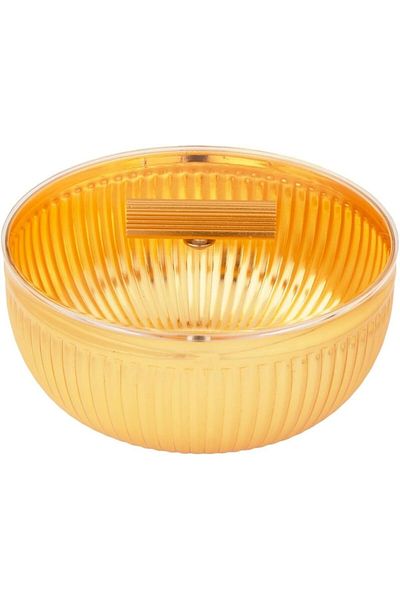 ALSAIF Eilan Dates Bowl With A Transparent Lid Keeps The Food Inside Fresh, Clean, Medium. Gold .