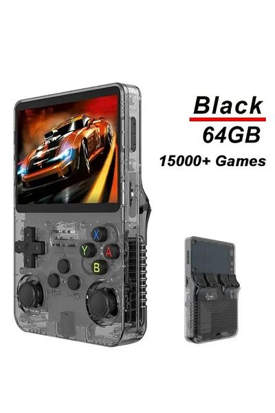 MACON R36S Handheld Retro Game Console 64GB, 15000+ Games, 3.5" IPS Screen, Linux System