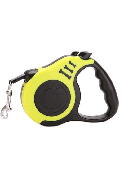zola Mechanical dog leash, length 5 m, maximum weight supported 15 kg, yellow