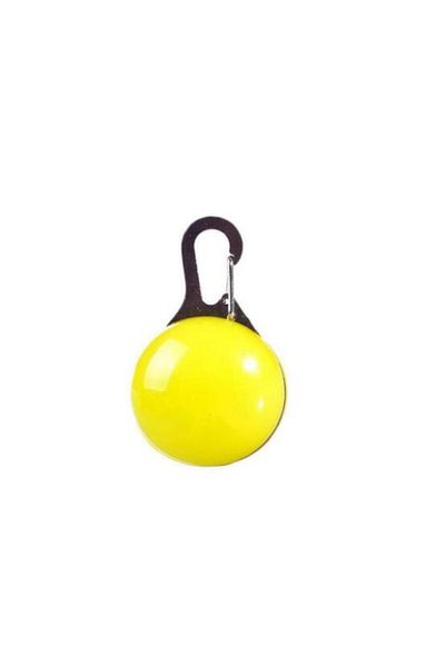 zola Pandativ pentru catei,cu 3 moduri de iluminare, carabiniera metalica, lumina LED, galben