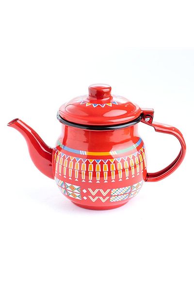 Alrimaya Enamel Kettle Red -