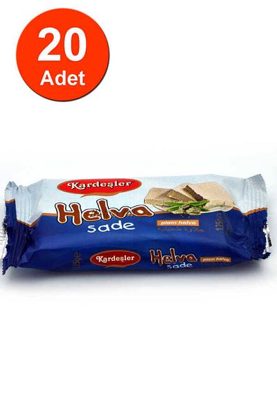 Kardeşler Şekerleme Plain Tahini Halva - 125g X 20 Brothers