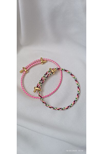 ARİ TAKI Adjustable Bracelet Pink&Beige
