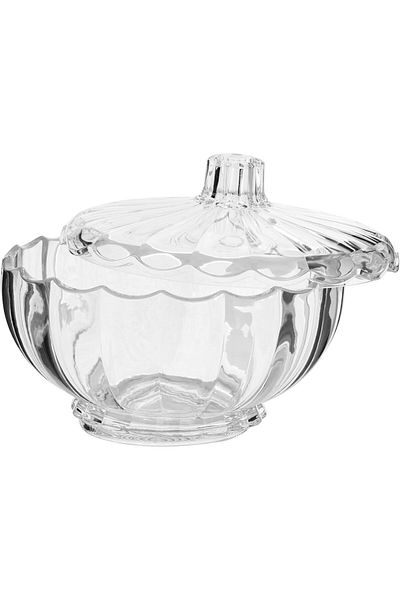 ALSAIF Acrylic Round Serving Bowl with Transparent Lid by ALSAIF