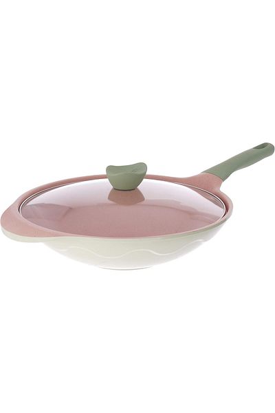 ALSAIF Nonstick Aluminum Fry Pan Alvita By Amercook, Size: 32 Cm, Green